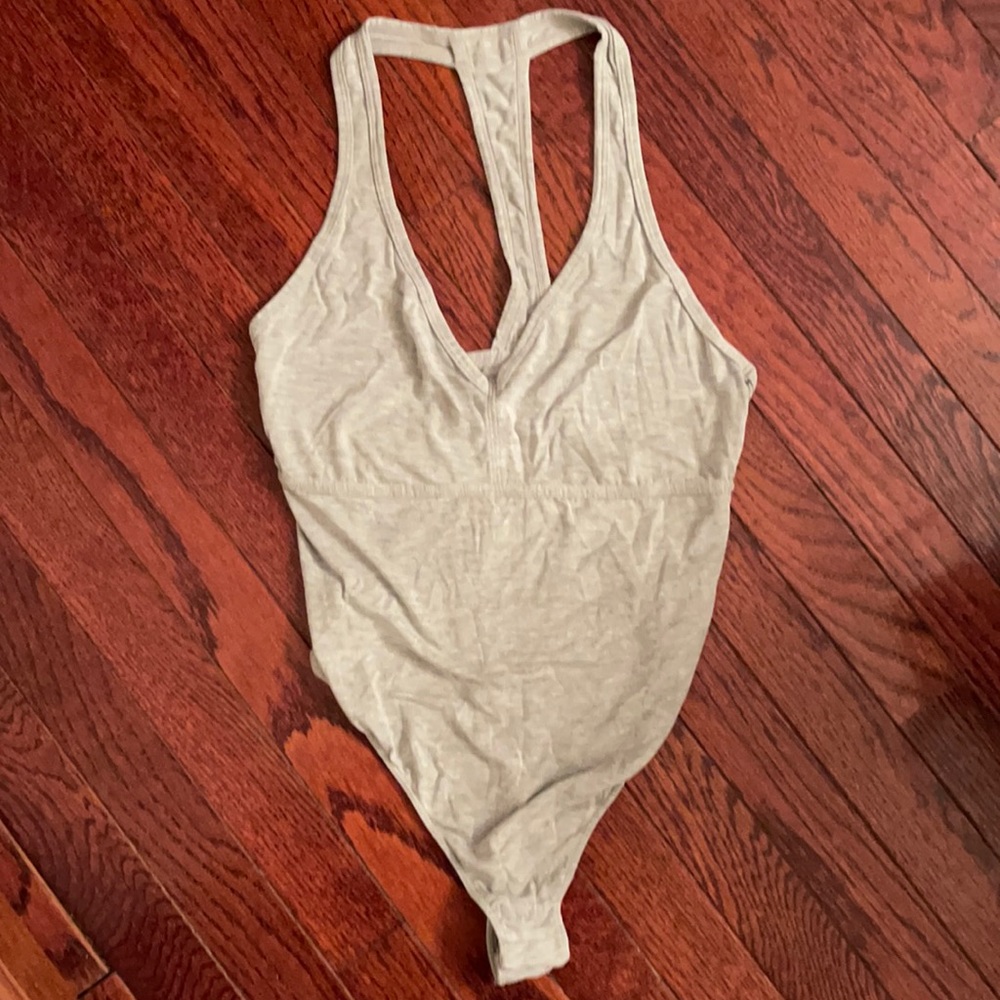 NWOT gray bodysuit